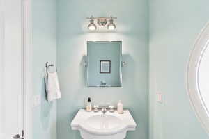 Bathroom featuring a sink