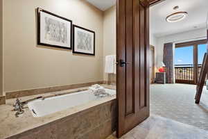 Bathroom with a bath