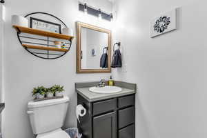 Second full bathroom with toilet and vanity and tub/shower (not shown)