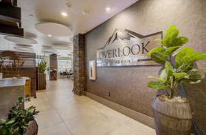 Reception area featuring recessed lighting