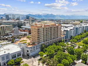 View of city featuring a mountain backdrop