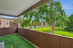 Balcony with a residential view