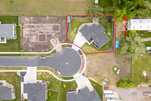View of property location with property parcel outlined