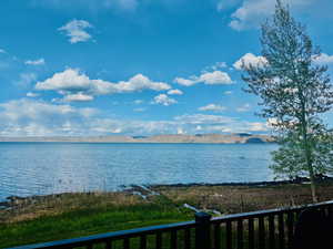 Water view with a mountain backdrop