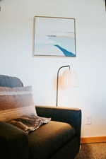 Bedroom with baseboards
