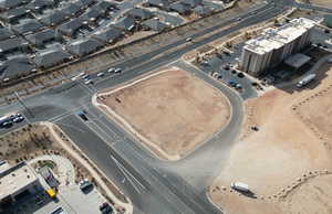 Aerial view of property and surrounding area