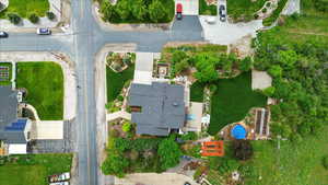 Aerial overview of property's location