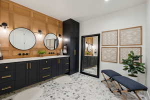 Bathroom with double vanity