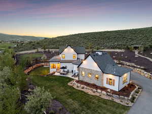 View from above of property