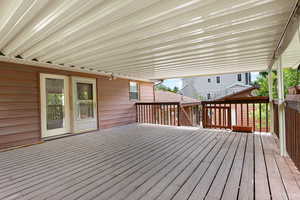 private deck off of the primary bedroom
