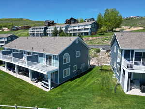 View from above of property