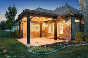 View of patio / terrace with a pergola