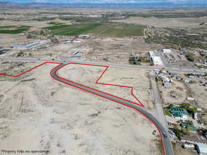View of rural area with mountains and a desert landscape