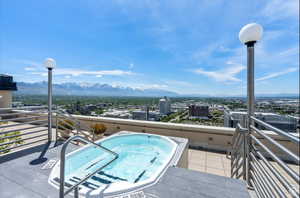 Rooftop spa and views