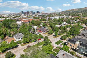 Aerial view of a view of skyline