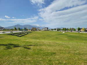 Open field and Amphitheater.