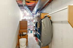 View of storage area