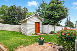 View of storage outbuilding