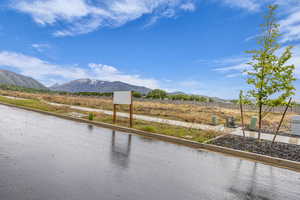 Water view with mountains