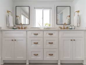 Bathroom with double vanity