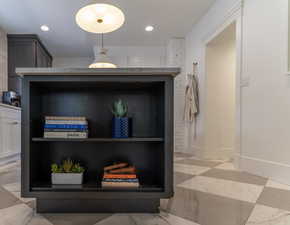 Detailed view of recessed lighting