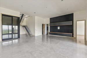 Wine room and living area