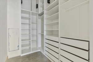 Guest room closet (unfinished)