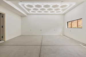 Garage with lighting