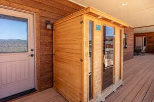 Sauna on deck