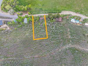 View of property location with property boundaries highlighted
