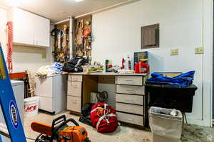 Miscellaneous room with concrete floors