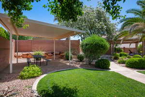 View of yard with a patio area