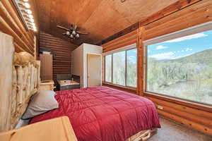 Primary bedroom with river views