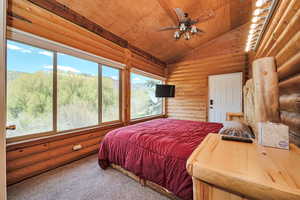 Primary bedroom with river views