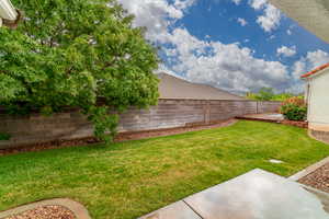 View of yard featuring a patio