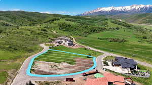 Aerial view of mountains