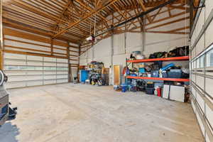 Roper Pole Barn |  featuring a garage door opener