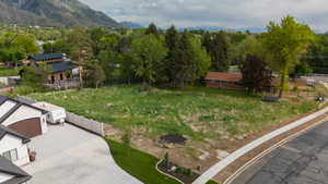 View of yard featuring a mountain view