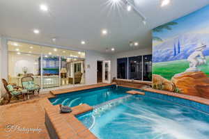 View of swimming pool featuring a swimming pool