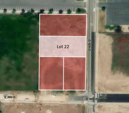 Map / location with property parcel outlined