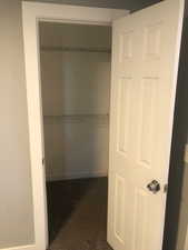 Unit B Bedroom View of closet