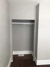 Bedroom 1 closet of Unit A