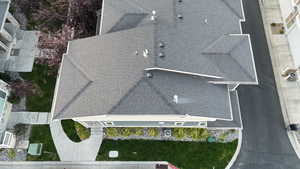 Aerial view of property and surrounding area