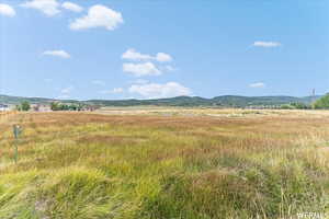 View of mountain background with rural landscape
