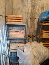 Interior of the root cellar