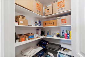 View of storage area