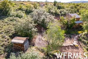 View from above of property