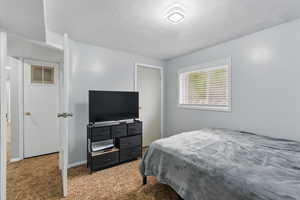 Bedroom featuring carpet flooring