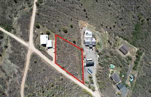 View of rural area featuring property parcel outlined and a desert landscape