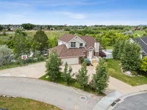Aerial view of property and surrounding area